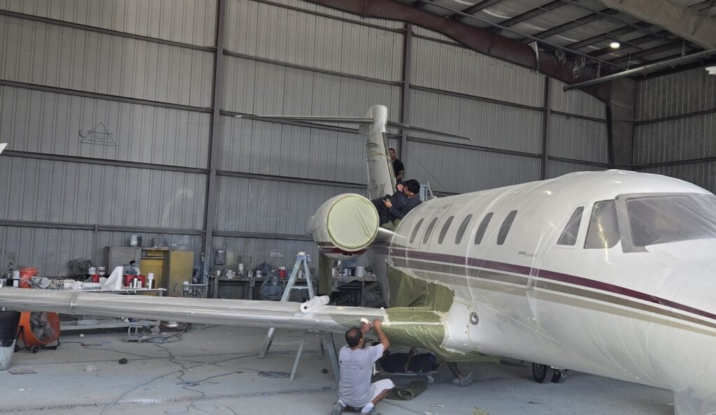 Prepping Private Jet